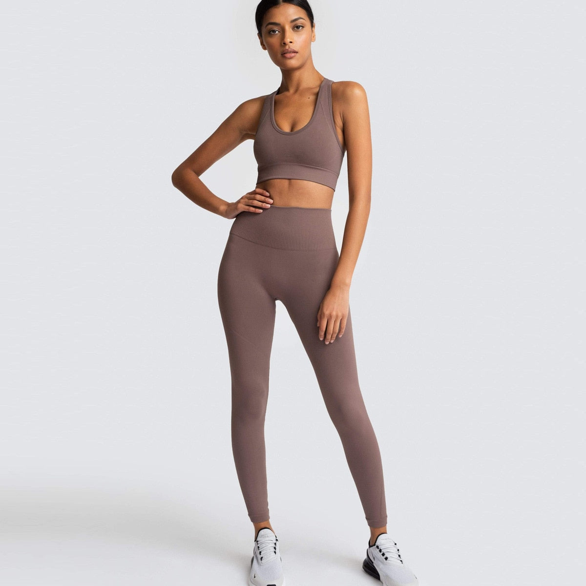 2 Piece Sports Bra & Legging Seamless Set