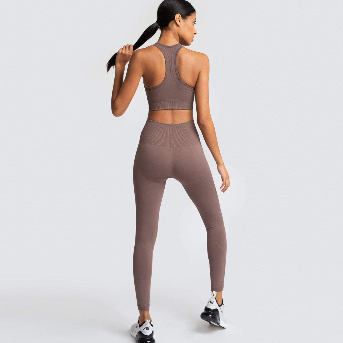 2 Piece Sports Bra & Legging Seamless Set