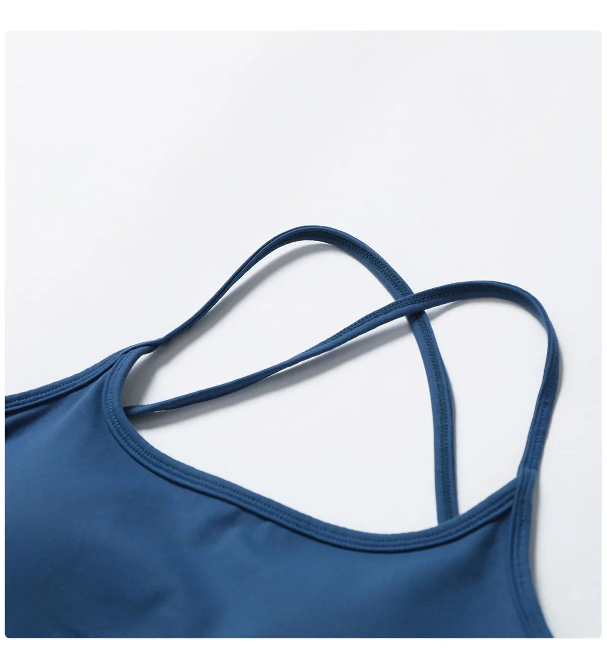 Backless Cross Strap Sports Bra