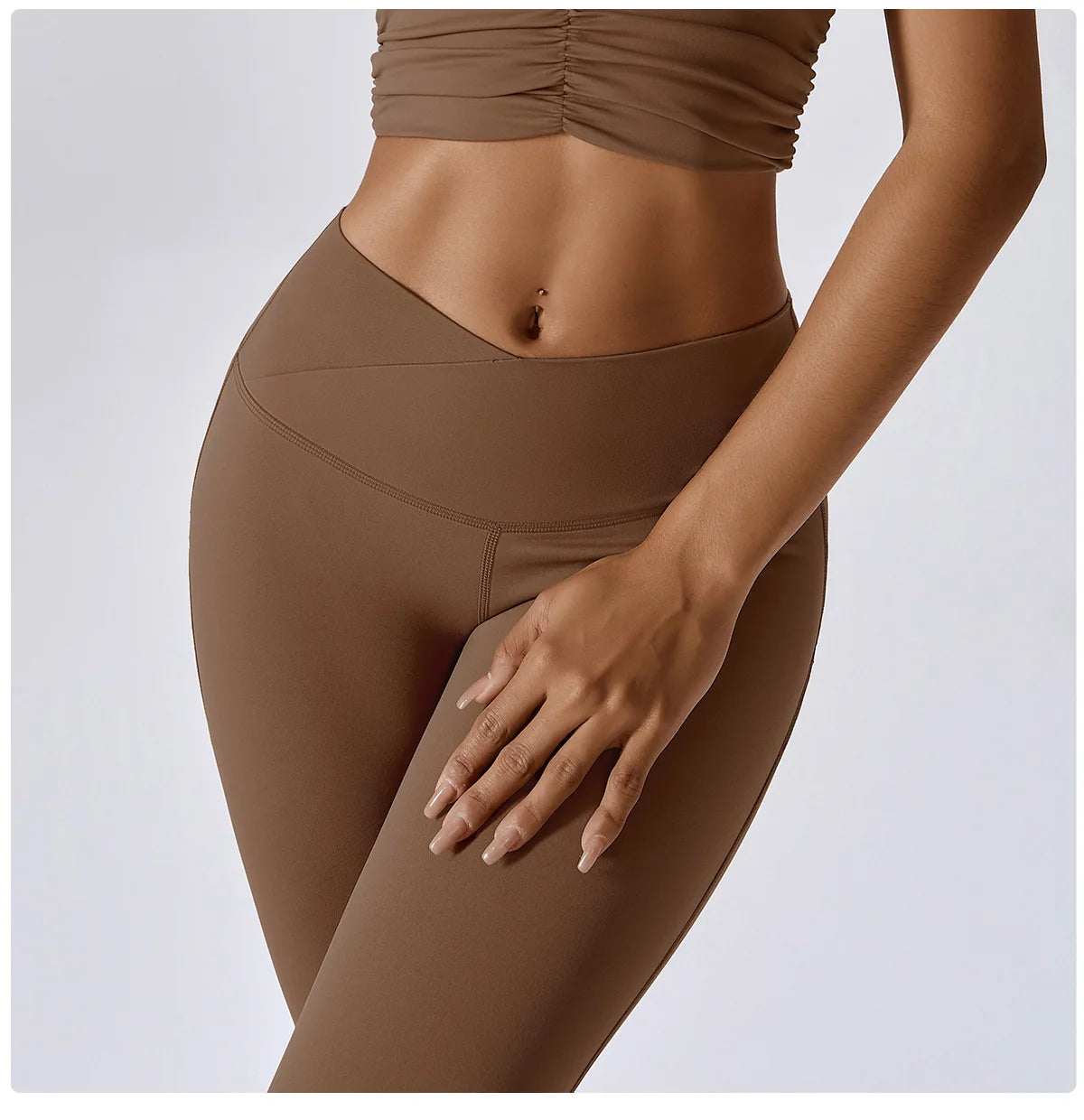 High Waist Ankle Length Leggings