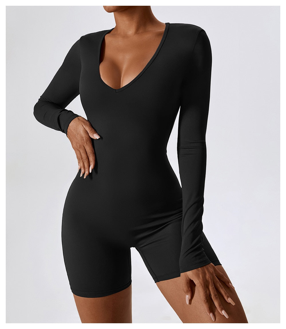 Women's Long-Sleeve Jumpsuit