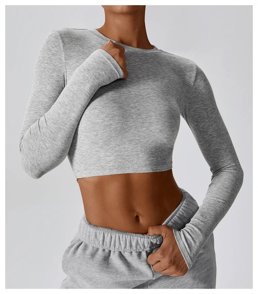 Long Sleeve Crop Top