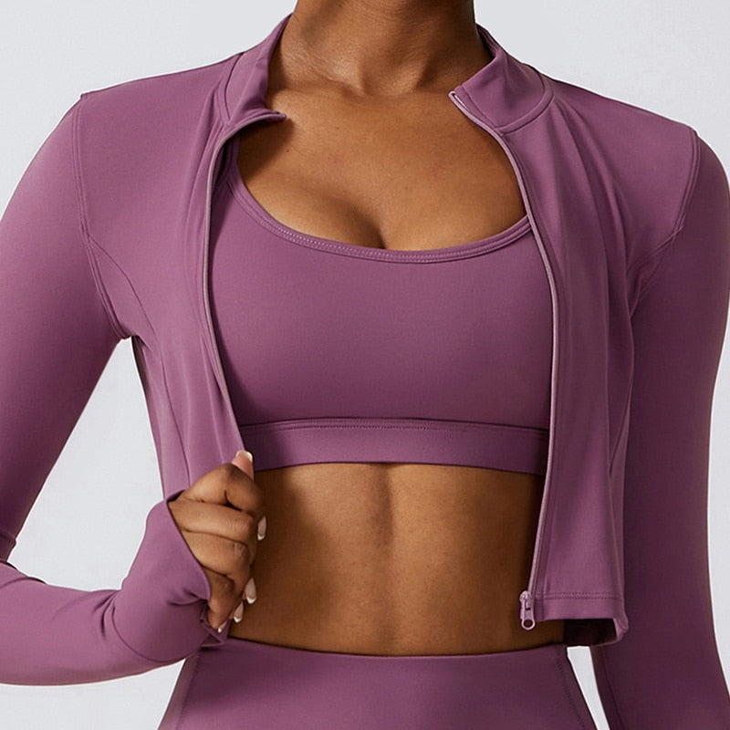 Women's Top Zip Fitness Jacket