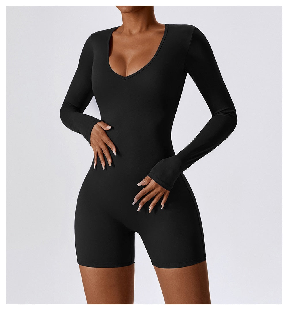 Women's Long-Sleeve Jumpsuit