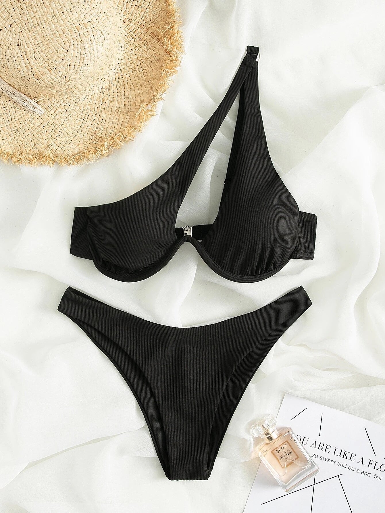 One Shoulder Bikini Set